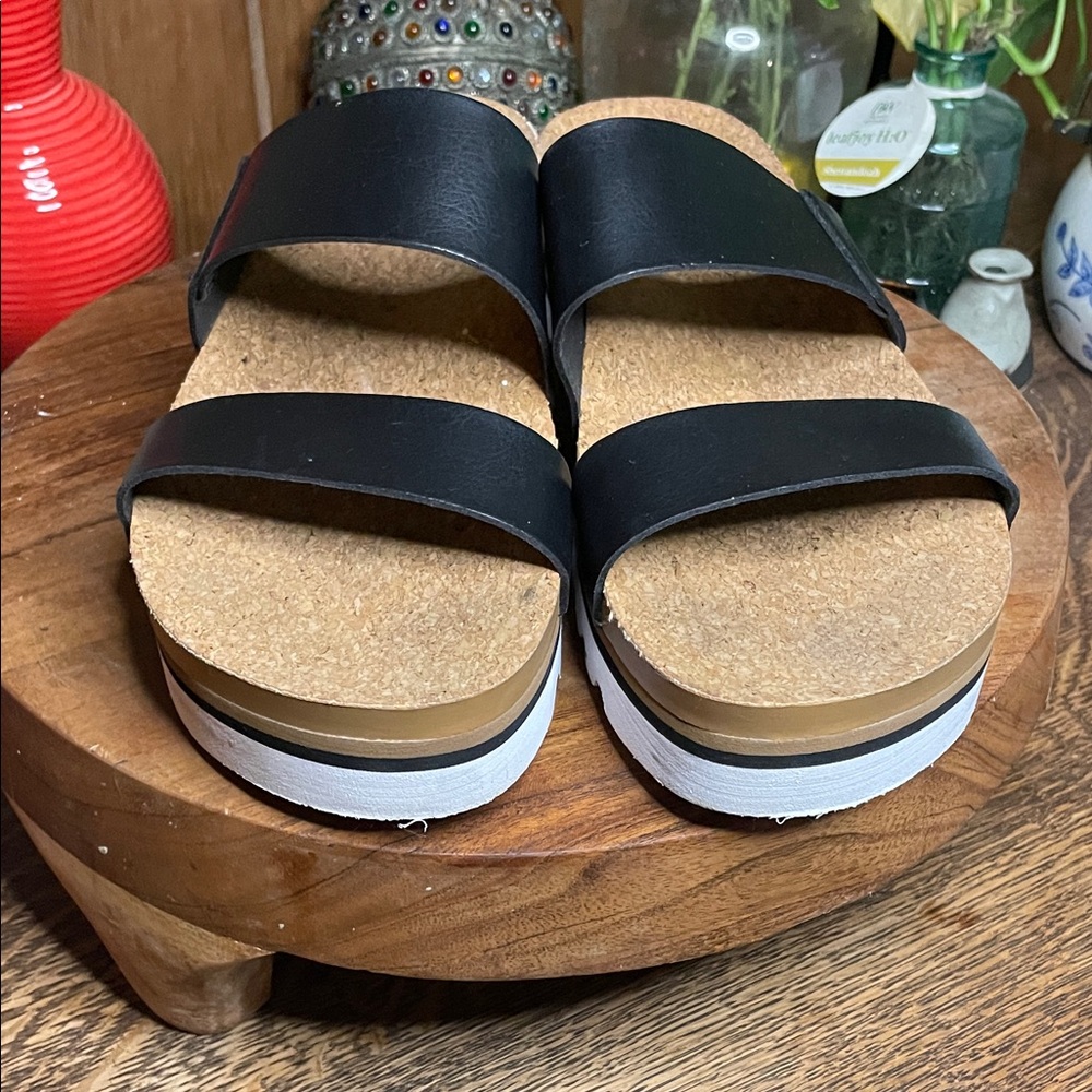 Reef Black and Brown Women's Sandals